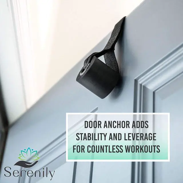 Alt view image 4 of 5 - Serenily Exercise Bands, Resistance Bands for Women & Men. Workout Bands with Handles, Straps & Door Anchor Fitness Bands for Resistance Training, Home Workout Equipment Gym Bands for Physical Therapy