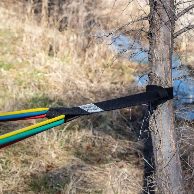Alt view image 2 of 7 - Serious Steel Fitness Resistance Exercise Band and Resistance Tube Anchors (Strap or Door Anchor)
