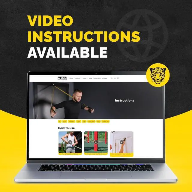 Alt view image 4 of 7 - Long Resistance Bands for Working Out Men and Women - Set of 5 Pull-Up Bands, Rubber Handles and Door Anchor - Workout Bands Resistance for Men - Exercise Bands Resistance Bands Set