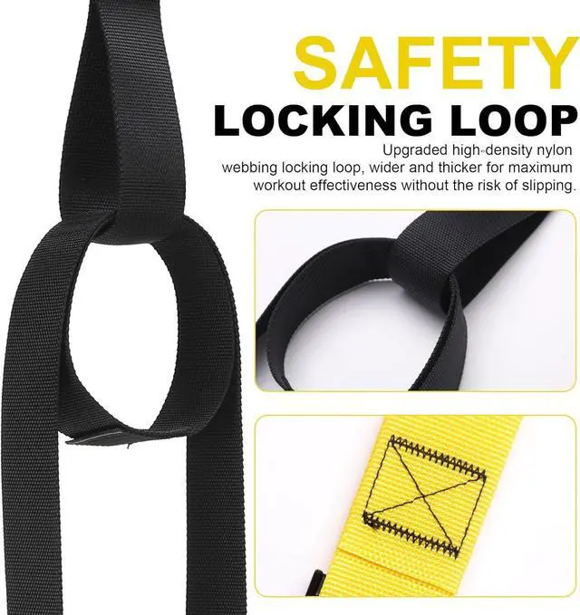 Alt view image 5 of 6 - Home Resistance Training Kit | Full-Body Workout with Suspension Trainer Straps, Door Anchor, Handles, and Carrying Bag | Complete Home Gym Equipment