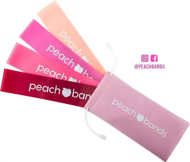 Alt view image 5 of 5 - Peach Bands Resistance Bands Set - Exercise Workout Bands for Legs and Butt