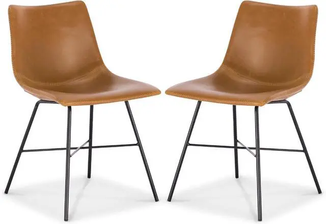 Main image of Poly and Bark Paxton Dining Chair, Set of 2 Tan