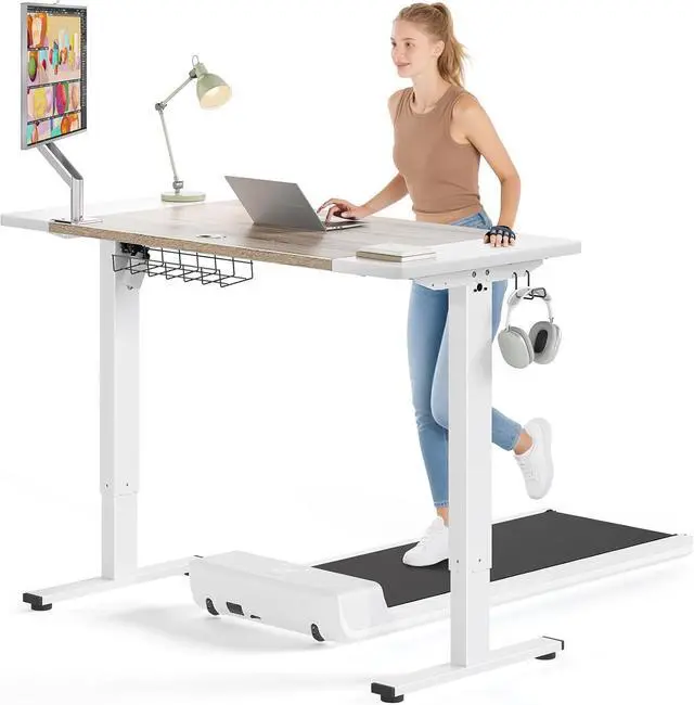 Main image of SIAGO Electric Standing Desk Adjustable - 63 x 24 Inch Sit Stand up Desk with Cable Management - 3 Memory Preset Adjustable Height Table
