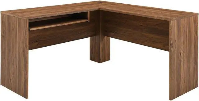 Alt view image 7 of 7 - Modway Envision Mid-Century Modern, Desk and File Cabinet Set, Walnut White