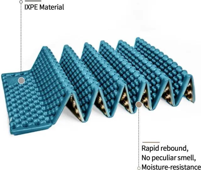 Alt view image 3 of 7 - Foam Camping Pads for Hiking, Ultralight Closed Cell Mattress, Waterproof Soft Mat for Adults, Wide Picnic Yoga Mats, Folding Sleeping Pad for Outdoor Backpacking