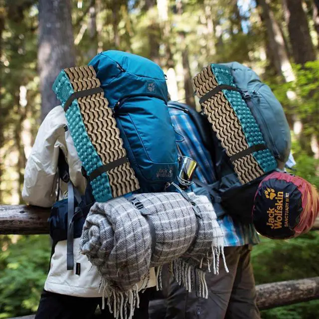 Alt view image 6 of 7 - Foam Camping Pads for Hiking, Ultralight Closed Cell Mattress, Waterproof Soft Mat for Adults, Wide Picnic Yoga Mats, Folding Sleeping Pad for Outdoor Backpacking