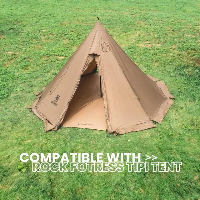 Alt view image 2 of 7 - OneTigris Rock Fortress 6 Person Footprint, Ten-Sided Tent Groundsheet 5000mm Waterproof Ratings