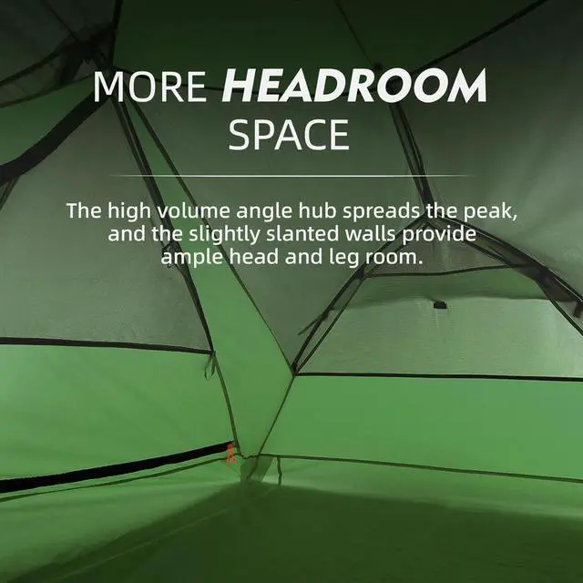 Alt view image 5 of 7 - Clostnature Taurus 2 Person Backpacking Tent - Lightweight Two Person Tent for Backpacking, Easy Set Up Waterproof Camping Tent for Adults, Kids, Scouts, Large Size Outdoor, Hiking Gear