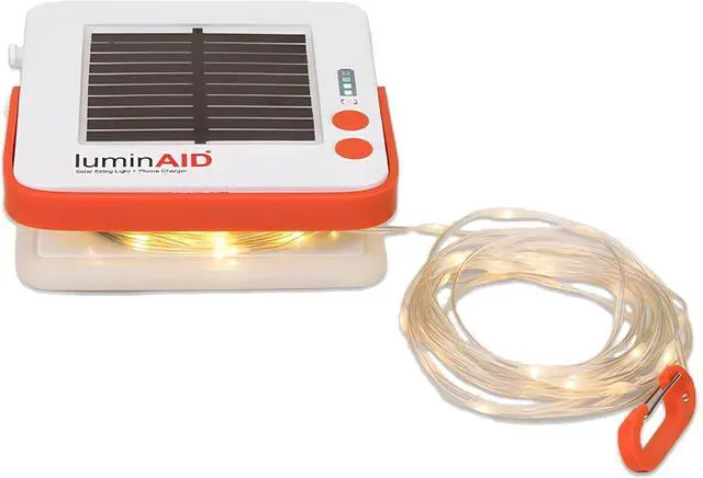 Main image of LuminAID Solar String Light with Phone Charger - Rechargeable Tent Lights for Camping - 32 ft String Lights Perfect for Camping, Backyard, Patio, RVs, Outdoor, Power Outages (1 Pack)