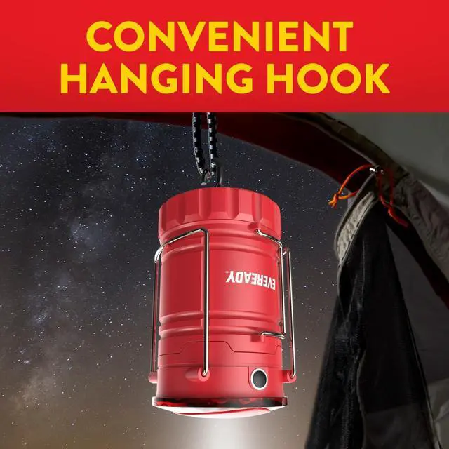 Alt view image 6 of 7 - Eveready LED Camping Lantern 360 PRO (3-Pack), Super Bright Tent Lights, Rugged IPX4 Water Resistant LED Lanterns, 100 Hour Run-time (Batteries Included)