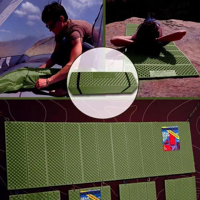 Alt view image 6 of 6 - AceCamp Portable Foam Sleeping Pad, Full Length Accordion Sleeping Mat for Camping & Hiking, Lightweight, Soft & Compact Cushion for Sleeping Bag, Comfort, Tent, Rocky Terrain