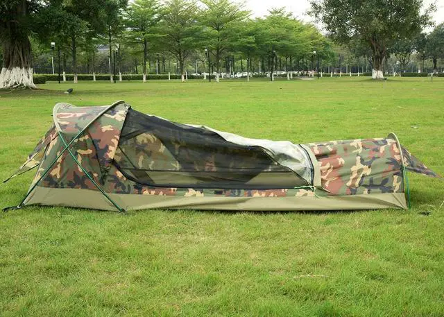 Alt view image 7 of 7 - GEERTOP Ultralight Single Person Bivy Tent for Camp Waterproof 1 Man Tent for Camping Hiking Backpacking Hunting Outdoor Survival Gear - Easy Set Up