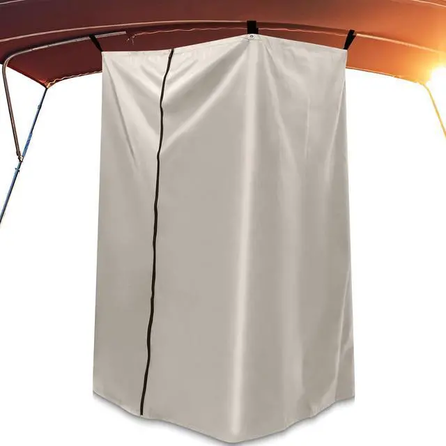 Main image of Boats Privacy Curtain Changing Room with Bag Portable Privacy Tent Easy Up Pontoon Enclosure Partition for Pontoons Boat Hanging Tent 27" W x 30" D x 72" H(Beige)