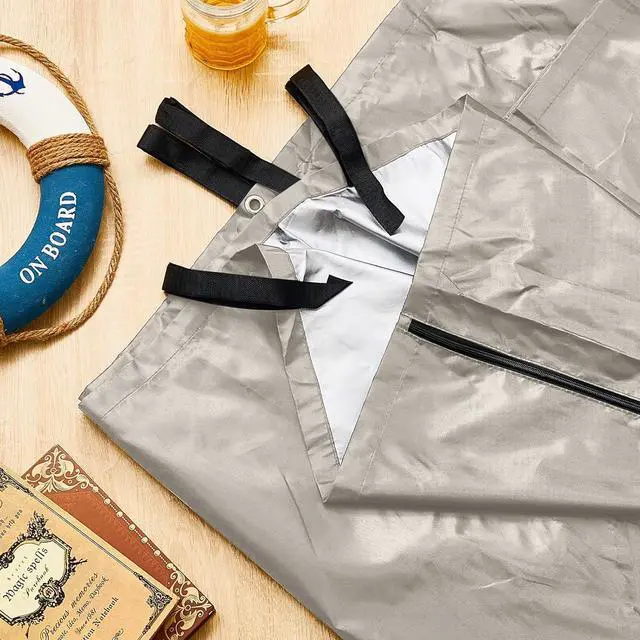 Alt view image 7 of 7 - Boats Privacy Curtain Changing Room with Bag Portable Privacy Tent Easy Up Pontoon Enclosure Partition for Pontoons Boat Hanging Tent 27" W x 30" D x 72" H(Beige)