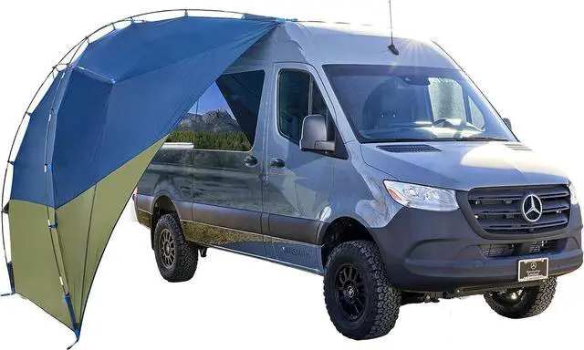 Main image of Kelty Sideroads Awning Shelter for Car Camping, Tailgating, and Summer Beach Trips, Protection from Elements and UV, Universal Mount, Sturdy Steel Frame, Easy Setup