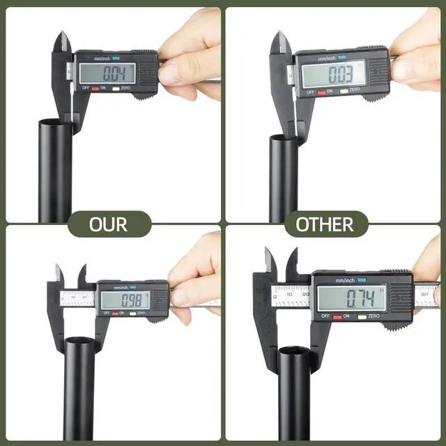 Alt view image 6 of 7 - Tent Poles for Tarp, AVOFOREST Camping Tent Tarps Poles Adjustable Camping Accessories 90in Heavy Duty Poles Thicker Tent Pole with a Diameter of 0.98in for Backpacking Hiking Awning