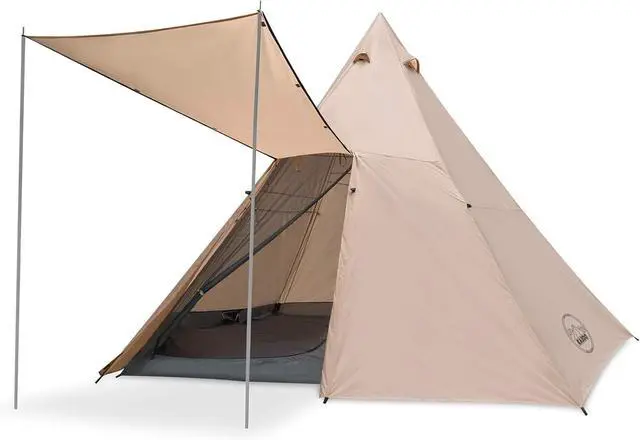 Main image of KAZOO Family Camping Tent Large Waterproof Tipi Tents 8 Person Room Teepee Tent Instant Setup Double Layer
