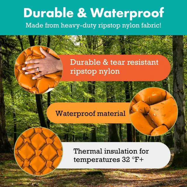 Alt view image 5 of 7 - Ultralight Sleeping Mat - Inflatable & Compact Camping Air Mattress for Backpacking, Hiking