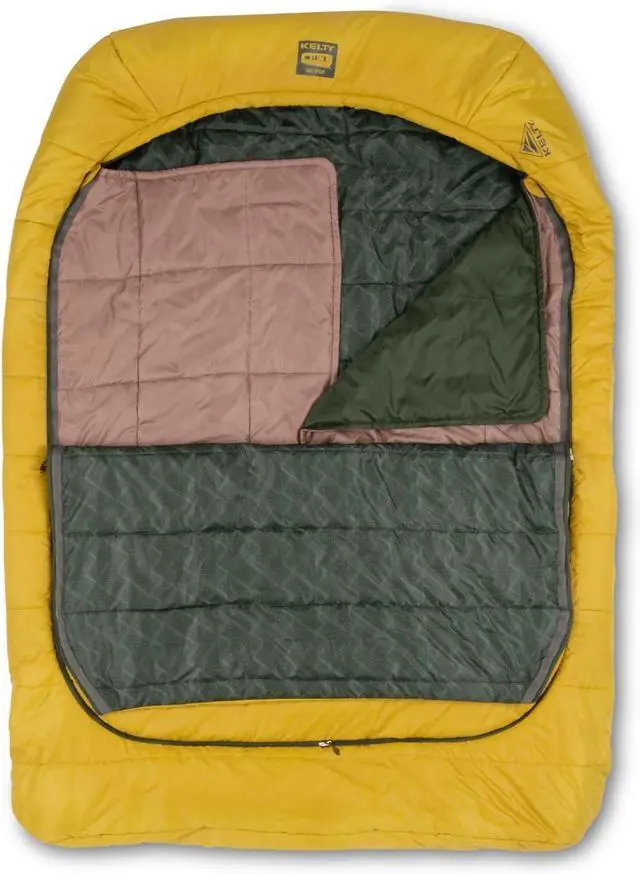 Alt view image 2 of 7 - Kelty Tru.Comfort Doublewide 20 Degree Sleeping Bag  Two Person Synthetic Camping Sleeping Bag for Couples & Family Camping