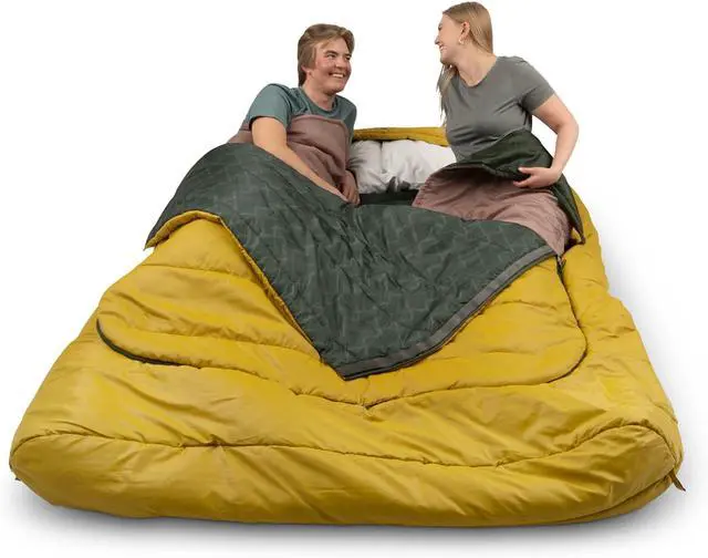 Alt view image 4 of 7 - Kelty Tru.Comfort Doublewide 20 Degree Sleeping Bag  Two Person Synthetic Camping Sleeping Bag for Couples & Family Camping