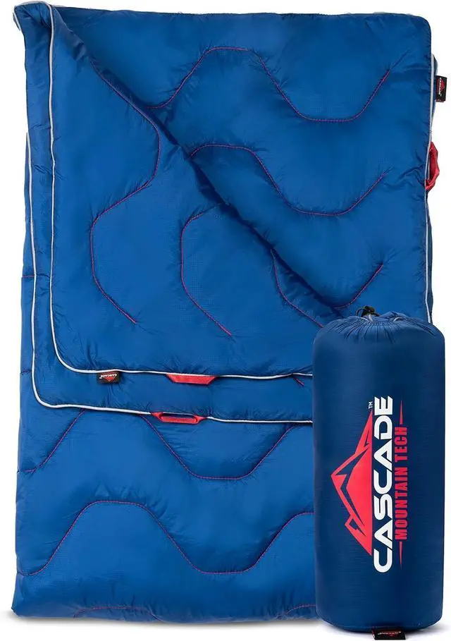 Main image of Cascade Mountain Tech Camping Blanket - Lightweight Outdoor Blanket for Camping, Picnics, Concerts, and Travel - 72" x 48"