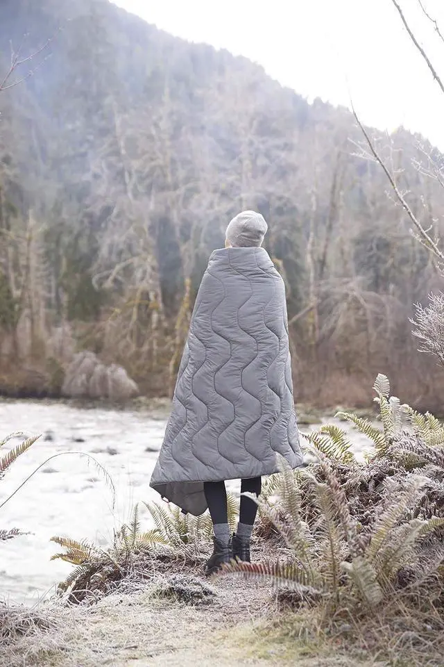 Alt view image 7 of 7 - Cascade Mountain Tech Camping Blanket - Lightweight Outdoor Blanket for Camping, Picnics, Concerts, and Travel - 72" x 48"