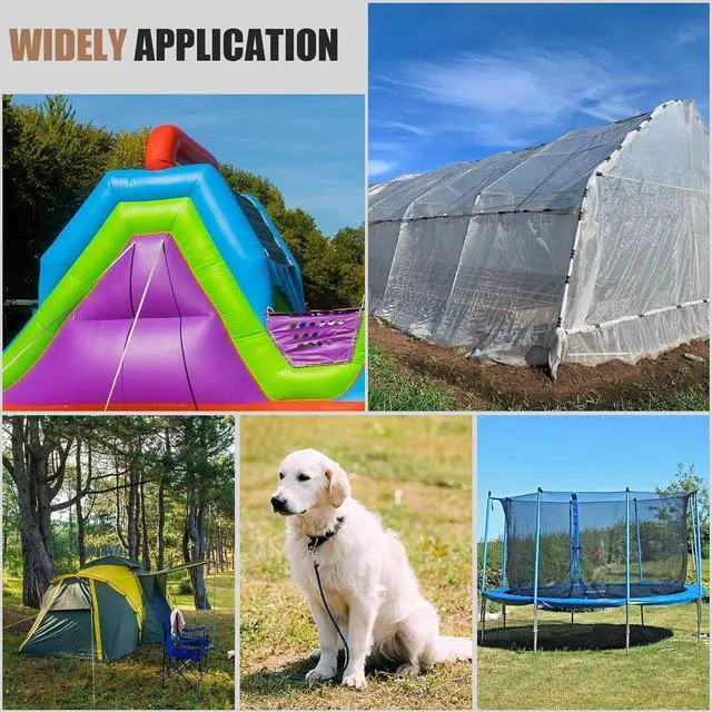 Alt view image 6 of 6 - Reginary Ground Anchors Screw in Tent Stakes Heavy Duty Trampoline Anchors High Wind for Camping Canopy Carport Sheds Beach Sand Stakes Metal Swing Set