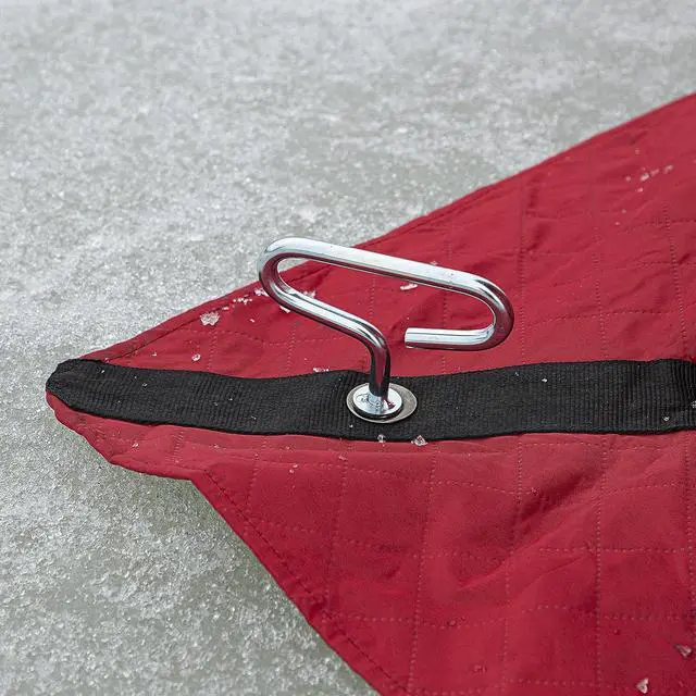 Alt view image 7 of 7 - Eskimo 69445 Quickfish 3i Insulated Pop-Up Portable Hub-Style Ice Fishing Shelter, 34 Square Feet of Fishable Area, 3 Person Shelter, Red