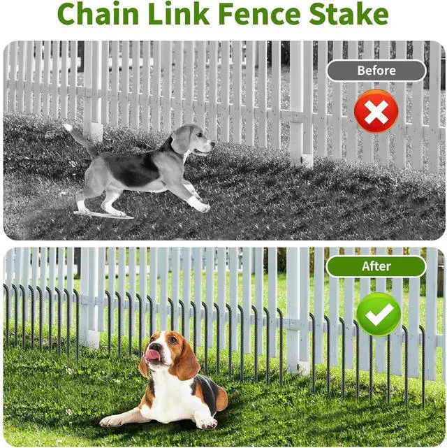 Alt view image 6 of 7 - 24 inches J Hook Rebar Stakes (16-Pack), Extra Long Garden Stakes with Chisel Point End Steel Rebar Ground Stakes for Tent Chain Link Fence and Outdoor Decorations Black Coated