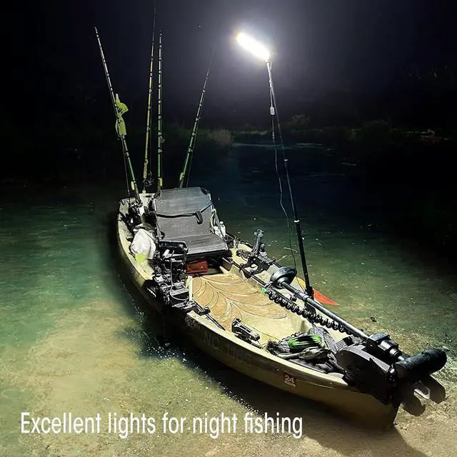 Alt view image 4 of 5 - CONPEX Camping Light, 10000 Lumens Super Bright Range 50 Ft * 50 Ft Meet 4-6 Tent Lighting, Outdoor Telescopic Camping Lights Campsite Camp Area Light Pole