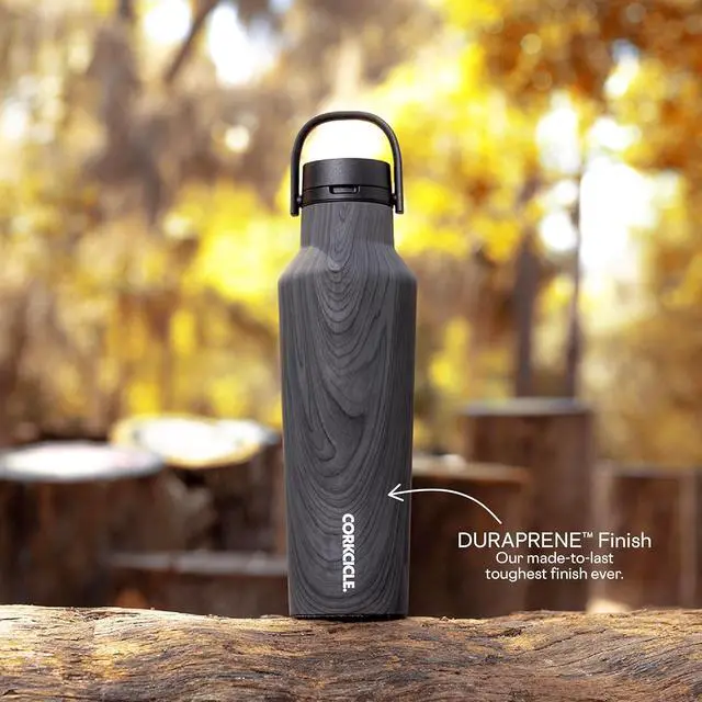 Alt view image 6 of 7 - Corkcicle Sport Canteen Insulated Tumbler, Burnt Wood, 20 oz  Reusable Water Bottle Keeps Beverages Cold for 25 Hours & Hot 12 Hours  Cupholder Friendly Tumbler with Screw-On Cap