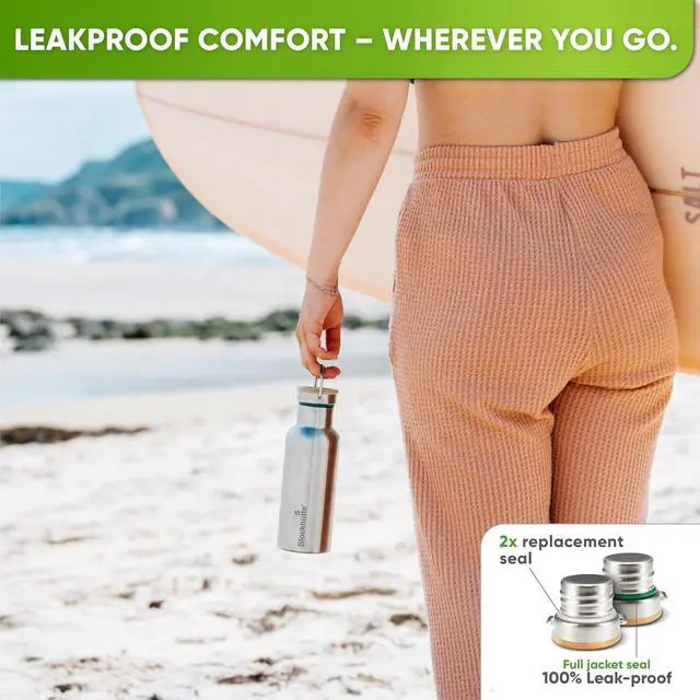 Alt view image 6 of 7 - Blockhütte Vacuum Insulated Stainless Steel Water Bottle I 17 oz I Wide Mouth Metal Bottle for hot and cold drinks I BPA-Free I perfect for Travel, School I Kids, Adults, Water Canteen, Sports, flask