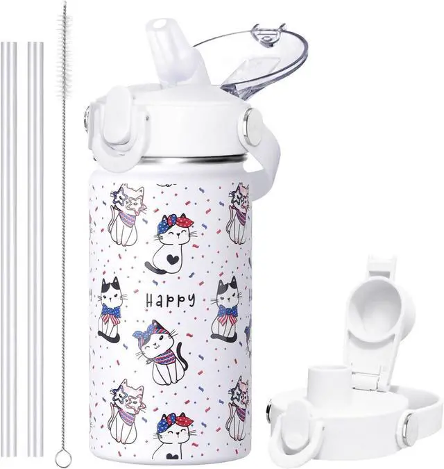 Main image of SENDESTAR Metal Insulated Water Bottle - 12oz/18oz BPA-FREE 18/8 Stainless Steel Travel Tumbler Double Wall Vacuum Leak Proof Kids Cup with Straw for Kids, School Boys Girls(