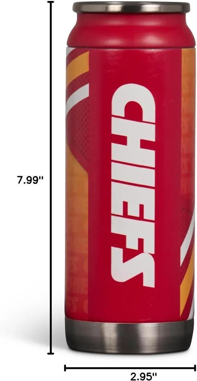 Alt view image 6 of 6 - Igloo, 16 OZ Stainless Steel, Can, Kansas City Chiefs