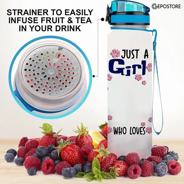 Alt view image 7 of 7 - 32 Oz Water Track Bottle, Water Bottle With Time Marker, Gifts For Friends