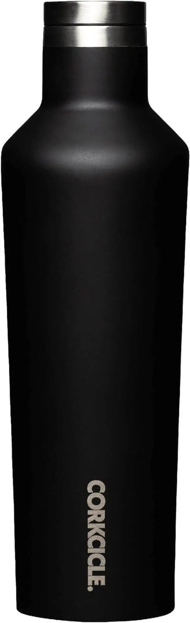 Main image of Corkcicle Classic Canteen Insulated Tumbler, Matte Black, 16 oz  Reusable Water Bottle Keeps Beverages Cold for 25 Hours & Hot 12 Hours  Cupholder Friendly Tumbler with Screw-On Cap