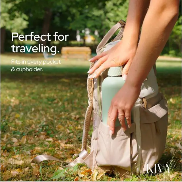 Alt view image 4 of 7 - KIVY Insulated Water Bottle (Dark Blue, 33.8 Ounces)