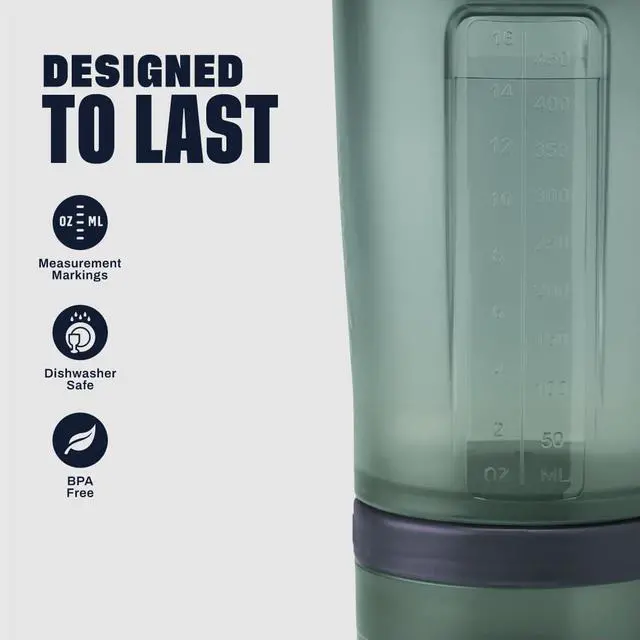 Alt view image 5 of 7 - BlenderBottle Shaker Bottle with Pill Organizer and Storage for Protein Powder, Classic V2 ProStak System, 22-Ounce, Tan