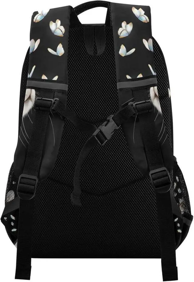 Alt view image 2 of 7 - ALAZA Cute Cat Kitten with Butterfly Backpacks Travel Laptop Daypack School Book Bag for Men Women