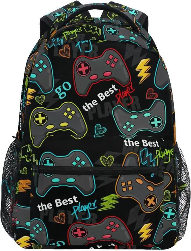 Main image of Video Game Backpack Bookbag Gamer Gaming Daypack Travel Hiking Camping School Laptop Bag