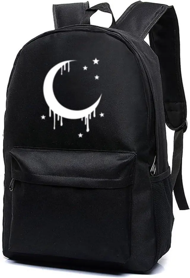 Main image of Unisex Classic Canvas Backpack Hiking Bag Travel Daypack Bookbag Laptop Bag (Black1)