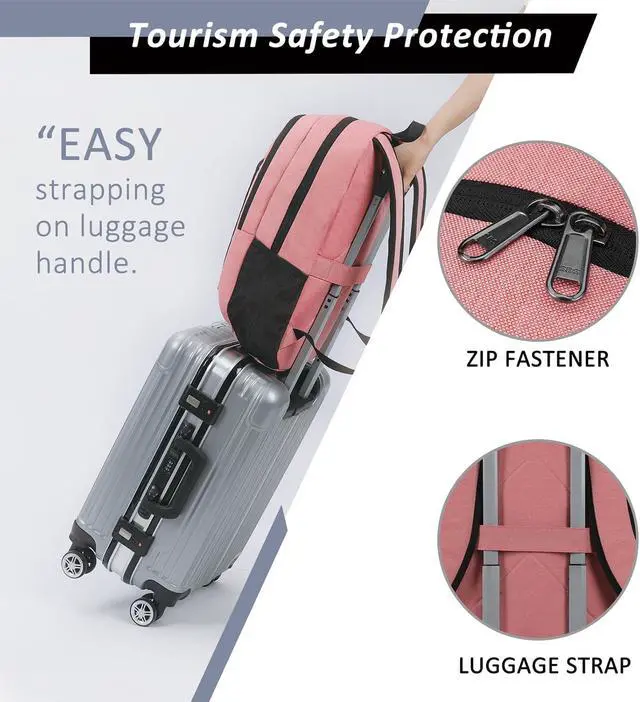 Alt view image 4 of 6 - MAXTOP Travel Laptop Backpack Business Anti-theft Backpacks Water Resistant School College Bookbag
