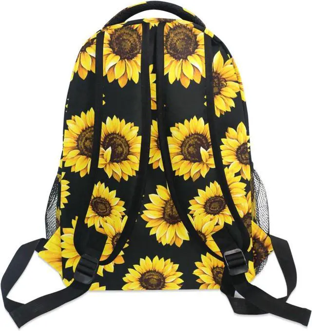 Alt view image 5 of 7 - ALAZA Sunflower Print Flower Floral Backpack Purse for Women Girls Kids Student Laptop iPad Tablet Travel School Bag w/Multiple Pockets