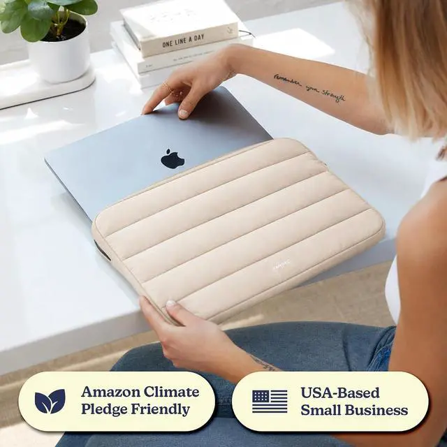 Alt view image 4 of 7 - Vandel The Original Puffy Laptop Sleeve 15-16 Inch Sleeve for Women and Men | Fits MacBook Pro 16 In Case, Cute Computer Bag 15.6 Inch HP Carrying Case. Apple, Asus, Dell, HP Laptop Case 15.6 Cover
