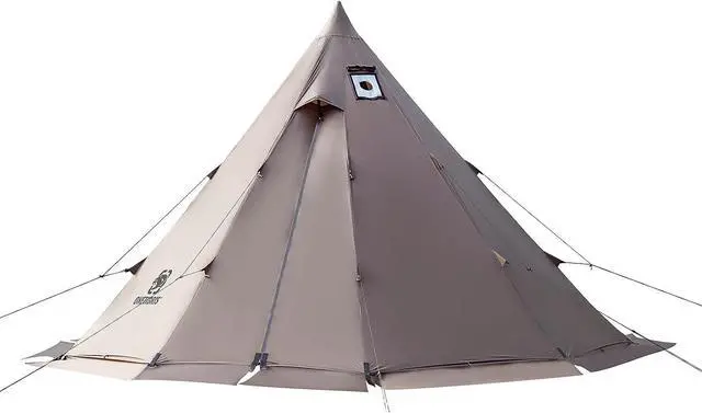 Main image of OneTigris Rock Fortress Hot Tent with Stove Jack, 4 Season, 4-6 Person Tipi for Camping, Backpacking, Hunting, Fishing - Waterproof, Wind-Proof