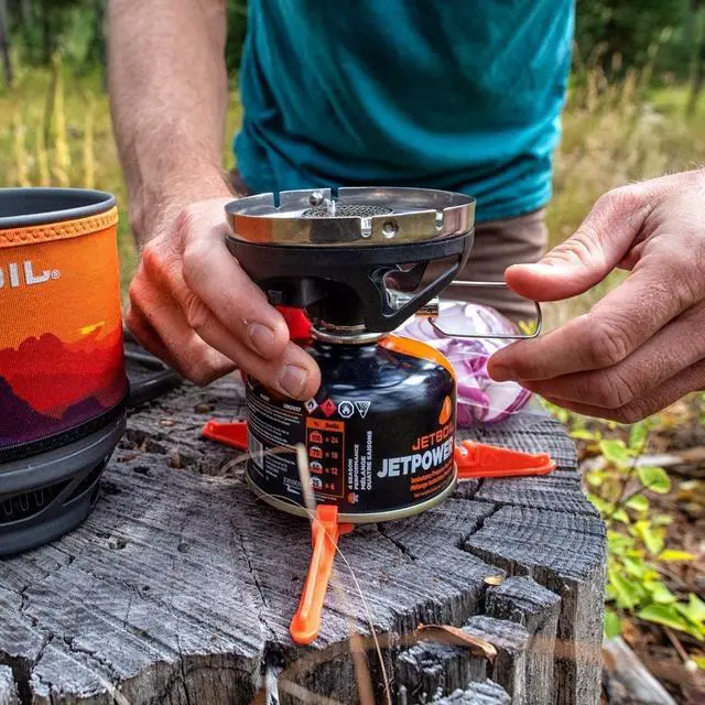 Alt view image 3 of 7 - Jetboil MiniMo Camping and Backpacking Stove Cooking System with Adjustable Heat Control