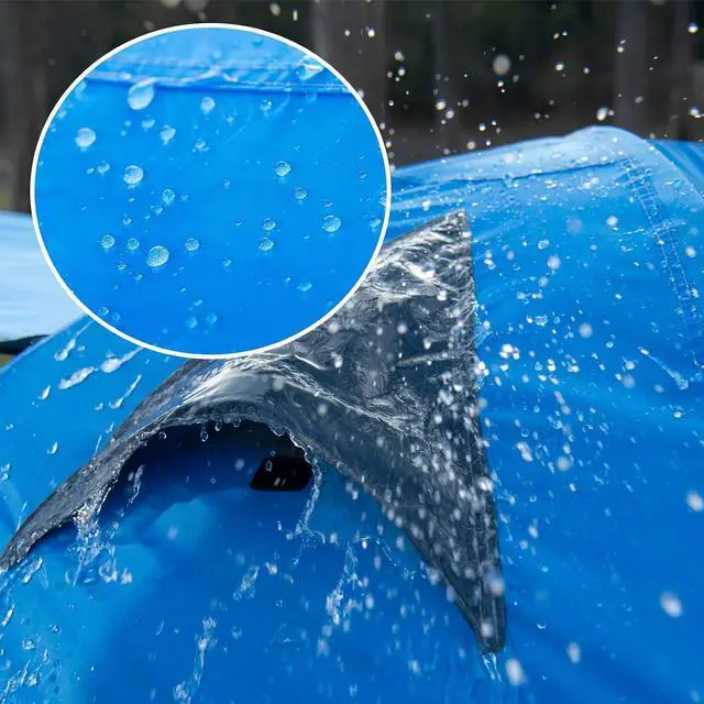 Alt view image 4 of 7 - 2 Person Camping Tent Outdoor Lightweight Waterproof Easy Setup Two Doors 3 Season Double Layer Large Space Backpacking Tent for Camping Backpacking Hiking Travelling Hunting