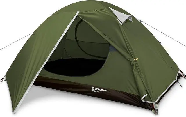 Main image of Camping Tent 1/2 Person Tent Waterproof Two Doors Backpacking Tent Easy Setup Lightweight for Outdoor, Hiking Mountaineering Travel