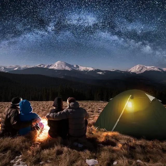 Alt view image 7 of 7 - Camping Tent 1/2 Person Tent Waterproof Two Doors Backpacking Tent Easy Setup Lightweight for Outdoor, Hiking Mountaineering Travel