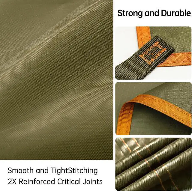 Alt view image 6 of 7 - FREE SOLDIER Waterproof Camping Tarp Shelter Awning | Lightweight, Compact, Quick Wetup, Waterproof Sun Shelter Campingtarp,For Backpacking, Beach, Travel and Outdoor Activities